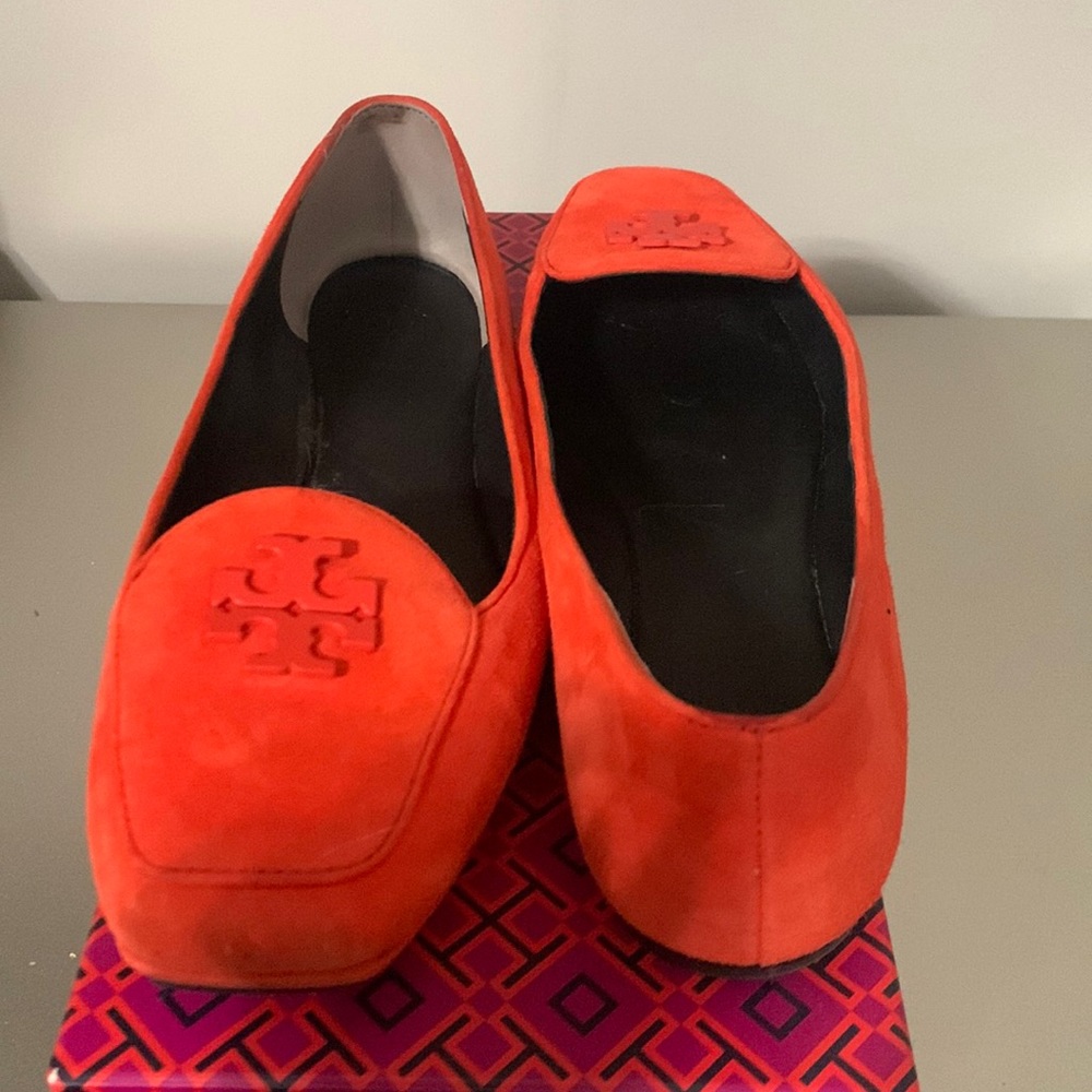 Tory Burch Poppy Red Loafers -size 7.5
